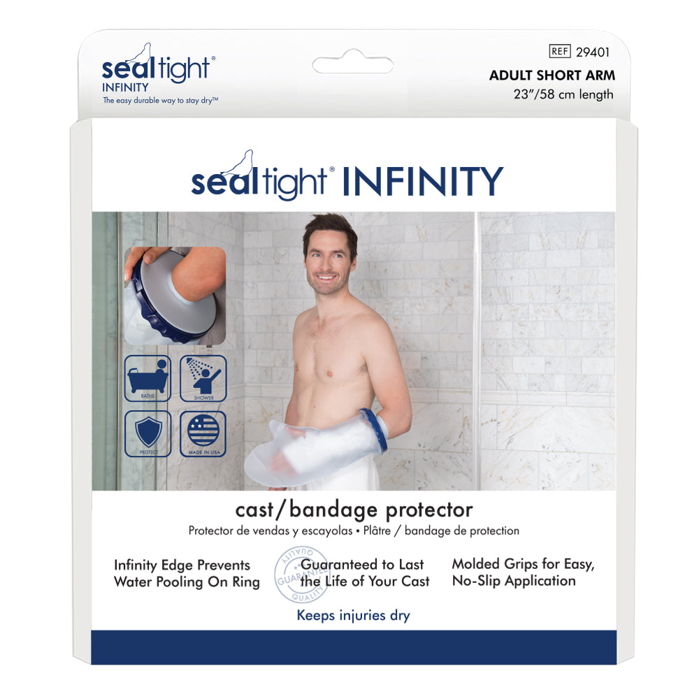 Seal-Tight Infinity duschskydd vuxen kort arm